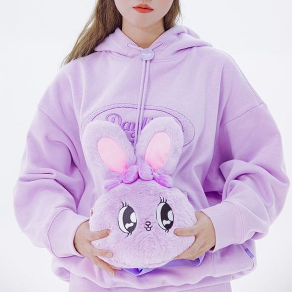 Esther Bunny x Daylife purple plush shoulder bag - Picture 5 of 16
